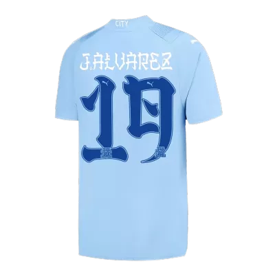 J.ALVAREZ #19 Manchester City Jersey 2023/24 Home - ijersey