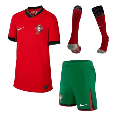 Youth Portugal Jersey Whole Kit EURO Home - ijersey