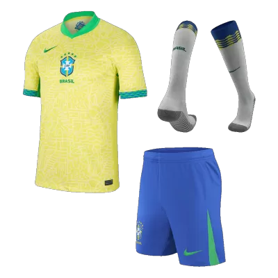 Brazil Jersey Whole Kit Copa America Home - ijersey