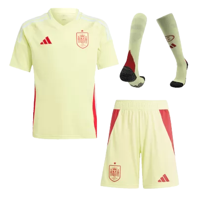 Youth Spain Jersey Whole Kit EURO Away - ijersey