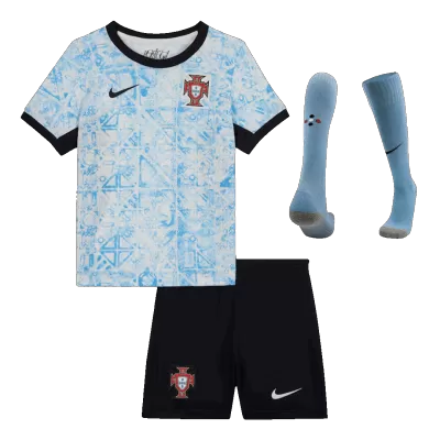 Youth Portugal Jersey Whole Kit EURO Away - ijersey