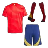 Youth Spain Jersey Whole Kit EURO Home - ijersey