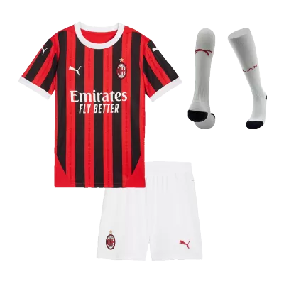 Youth AC Milan Jersey Whole Kit Home - ijersey