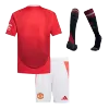 Youth Manchester United Jersey Whole Kit Home - ijersey