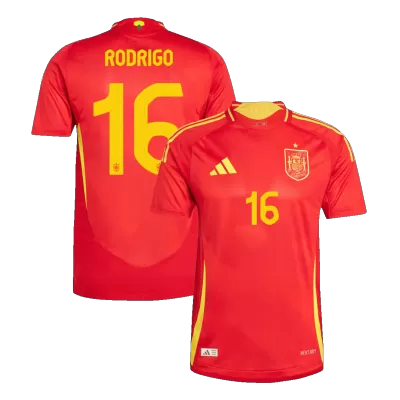 RODRIGO #16 Spain Jersey EURO Authentic Home - ijersey