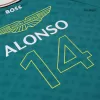 Fernando Alonso #14 Aston Martin Aramco F1 T-Shirt - ijersey