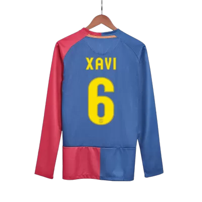 XAVI #6 Barcelona Jersey 2008/09 Home Retro - Long Sleeve - ijersey