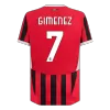 GIMENEZ #7 AC Milan Jersey Authentic Home - ijersey