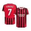 GIMENEZ #7 AC Milan Jersey Authentic Home - ijersey