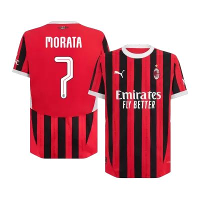 MORATA #7 AC Milan Jersey Authentic Home - UCL - ijersey