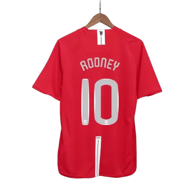 ROONEY #10 Manchester United Jersey 2007/08 Home Retro - ijersey