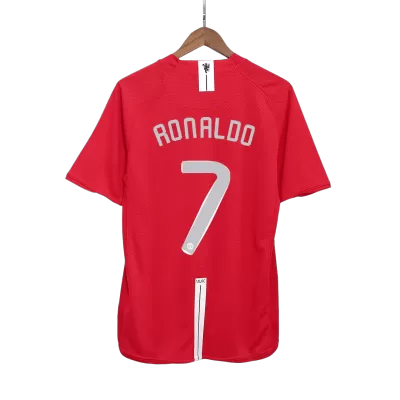 RONALDO #7 Manchester United Jersey 2007/08 Home Retro - ijersey