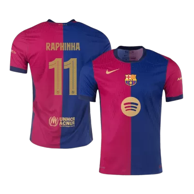 RAPHINHA #11 Barcelona Jersey Player Version Home - UCL (Spotify Logo Without Text) - ijersey