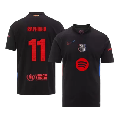 RAPHINHA #11 Barcelona Jersey Away - UCL (Spotify Logo Without Text) - ijersey