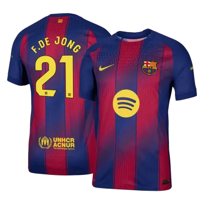 F.DE JONG #21 Barcelona Jersey 2025/26 Player Version Home - ijersey