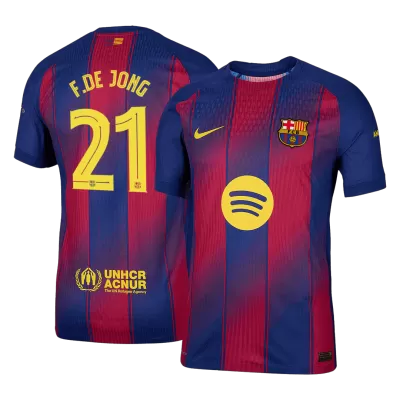 F.DE JONG #21 Barcelona Jersey 2025/26 Player Version Home - UCL - ijersey