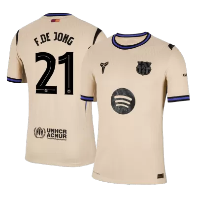 F.DE JONG #21 Barcelona Jersey 2025/26 Player Version Away - UCL - ijersey