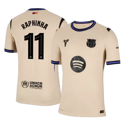 RAPHINHA #11 Barcelona Jersey 2025/26 Player Version Away - UCL - ijersey