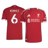 KERKEZ #6 Liverpool Jersey 2025/26 Player Version Home - ijersey
