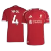 VIRGIL #4 Liverpool Jersey 2025/26 Player Version Home - ijersey