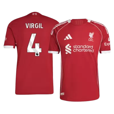 VIRGIL #4 Liverpool Jersey 2025/26 Player Version Home - ijersey