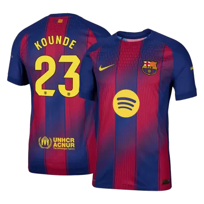 KOUNDE #23 Barcelona Jersey 2025/26 Player Version Home - ijersey