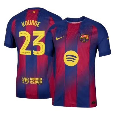 KOUNDE #23 Barcelona Jersey 2025/26 Player Version Home - UCL - ijersey