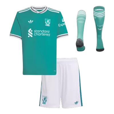 Youth Liverpool Jersey Whole Kit 2025/26 Third - ijersey