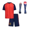 Youth Spain Jersey Whole Kit 2026 Home Champion Edition World Cup - ijersey