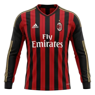 AC Milan Jersey 2013/14 Home Retro - Long Sleeve - ijersey