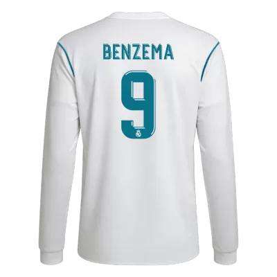BENZEMA #9 Real Madrid Jersey 2017/18 Home Retro - Long Sleeve - ijersey