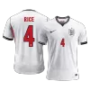 RICE #4 England Jersey 2026 Player Version Home World Cup - ijersey