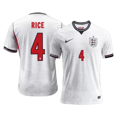 RICE #4 England Jersey 2026 Player Version Home World Cup - ijersey