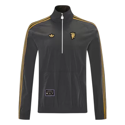 Manchester United Windbreaker Jacket 2026 - Gray - ijersey