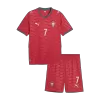 Youth RONALDO #7 Portugal Jersey Kit 2026 Home World Cup - ijersey