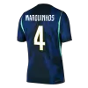 MARQUINHOS #4 Brazil Jersey 2026 Player Version Away World Cup - ijersey