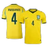 MARQUINHOS #4 Brazil Jersey 2026 Player Version Home World Cup - ijersey