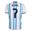 DE PAUL #7 Argentina Jersey 2026 Home World Cup - ijersey