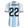 L. MARTINEZ #22 Argentina Jersey 2026 Player Version Home World Cup - ijersey