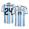 E. FERNANDEZ #24 Argentina Jersey 2026 Home World Cup - ijersey
