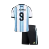 Youth J. ALVAREZ #9 Argentina Jersey Kit 2026 Home World Cup - ijersey