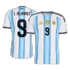 J. ALVAREZ #9 Argentina Jersey 2026 Home - ijersey