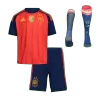 Youth Spain Jersey Whole Kit 2026 Home Champion Edition World Cup - ijersey