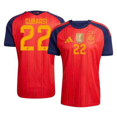 CUBARSÍ #22 Spain Jersey 2026 Player Version Home World Cup Champion Edition - ijersey