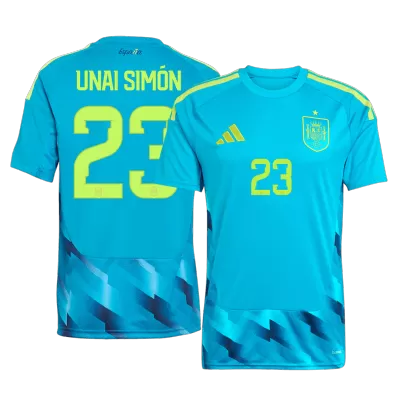 UNAI SIMÓN #23 Spain Goalkeeper Jersey 2026 Blue World Cup - ijersey