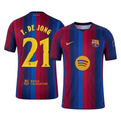 F. DE JONG #21 Barcelona Jersey 2026/27 Player Version Home - UCL - ijersey