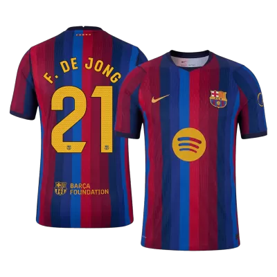 F. DE JONG #21 Barcelona Jersey 2026/27 Player Version Home - ijersey
